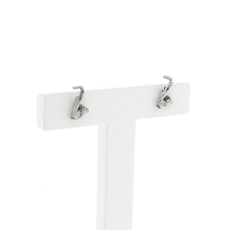 Image 3 of Silver saxophone studs