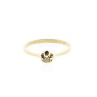 Image 3 of Gold Solitaire Ring with Diamond; 0.01 ct.