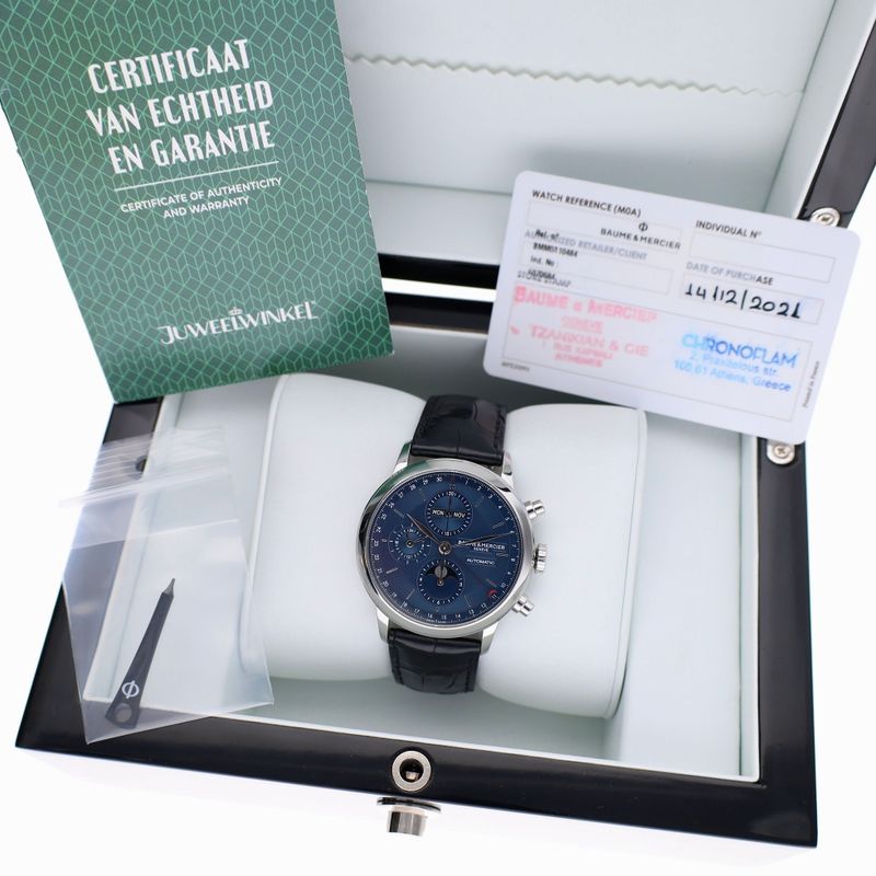 Image 15 of Baume Mercier Classima 'Full-Calendar' Moonphase MOA10784; Automatic Men's Watch