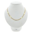 Image 1 of Gold gourmet link chain with closed bars
