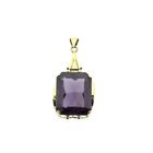 Image 1 of Gold pendant with synthetic sapphire