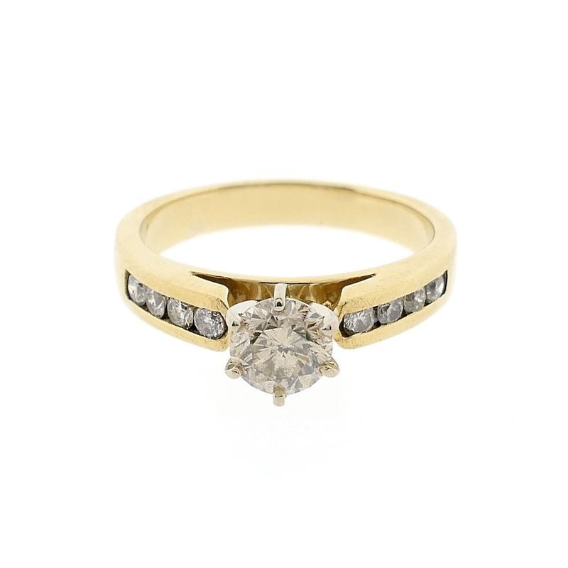 Image 7 of 10 carat ring with diamonds 1.15 ct.