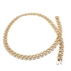 Image 4 of Tricolor gold fantasy link necklace | 45 cm