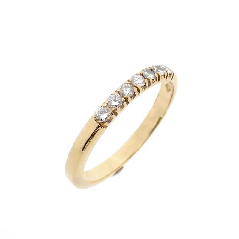 Image 1 of 18-karat gold ring with diamonds | 0.21 ct.