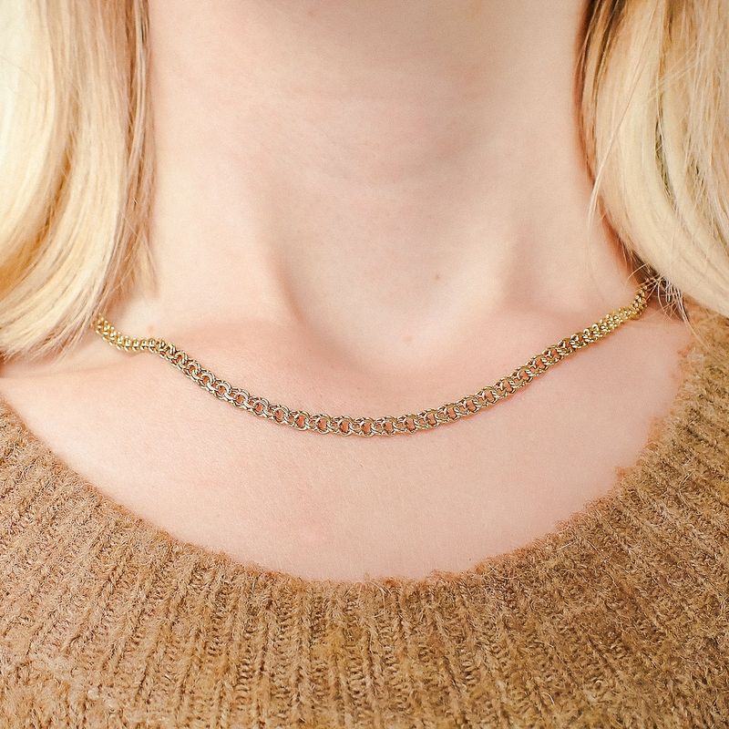 Image 5 of Gold Prince of Wales necklace; 45.5 cm