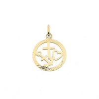 Golden Pendant; Faith Hope and Love