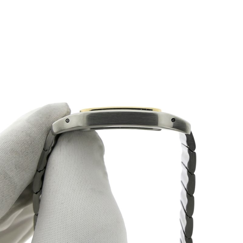 Image 10 of Cartier Santos Galbee 1566; Gold/steel unisex watch