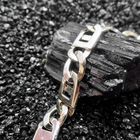 Image 8 of Two-tone gold navy link bracelet | 22 cm