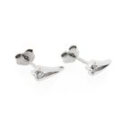Afbeelding 6 van Witgouden oorstekers met zirconia