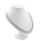 Image 3 of Floral white gold necklace with diamonds; 3.05 ct.