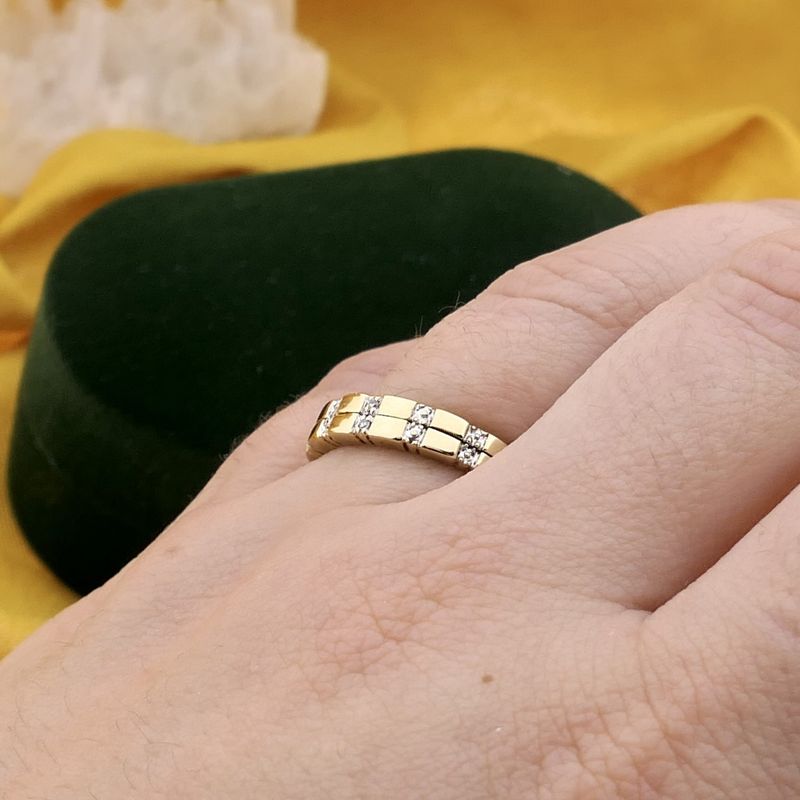 Image 4 of Gold ring with diamond | 0.01 ct.
