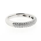 Image 8 of White Gold Pavé Ring with Zirconia