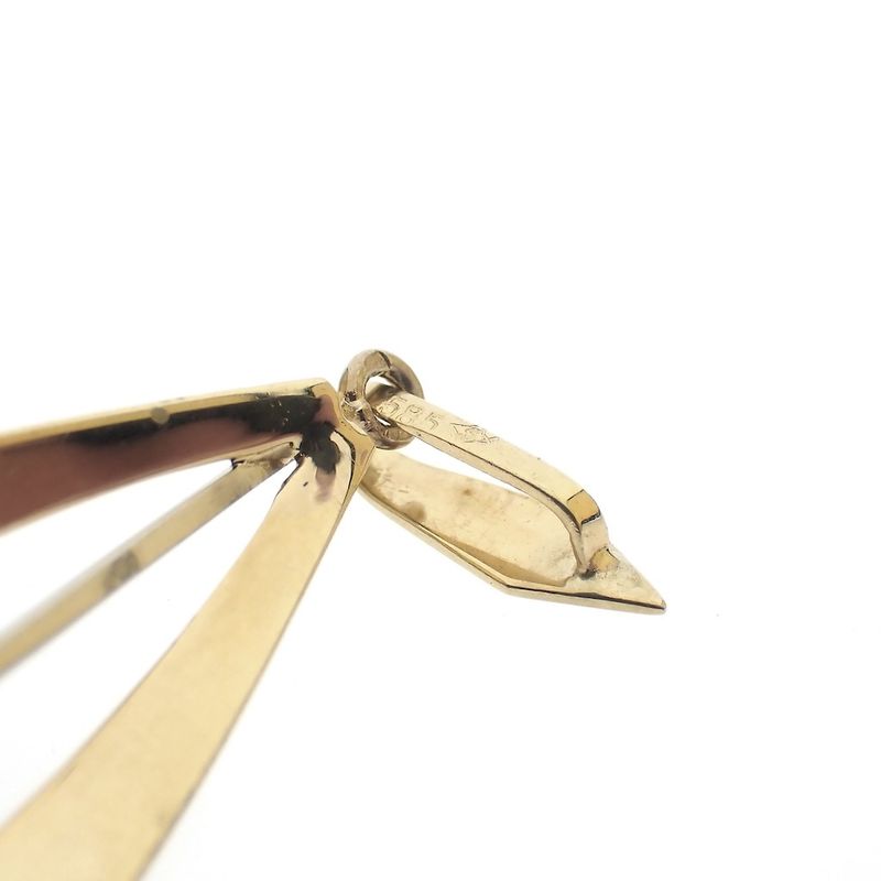 Image 6 of Two-tone gold pendant with pearl