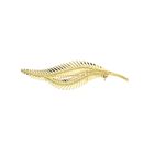 Image 1 of Vintage gold feather brooch