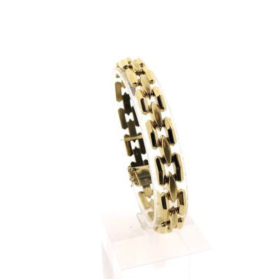 Gold Bismarck link bracelet Image 1 of Gold Bismarck link bracelet