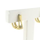 Image 3 of Gold stud earrings with zirconia