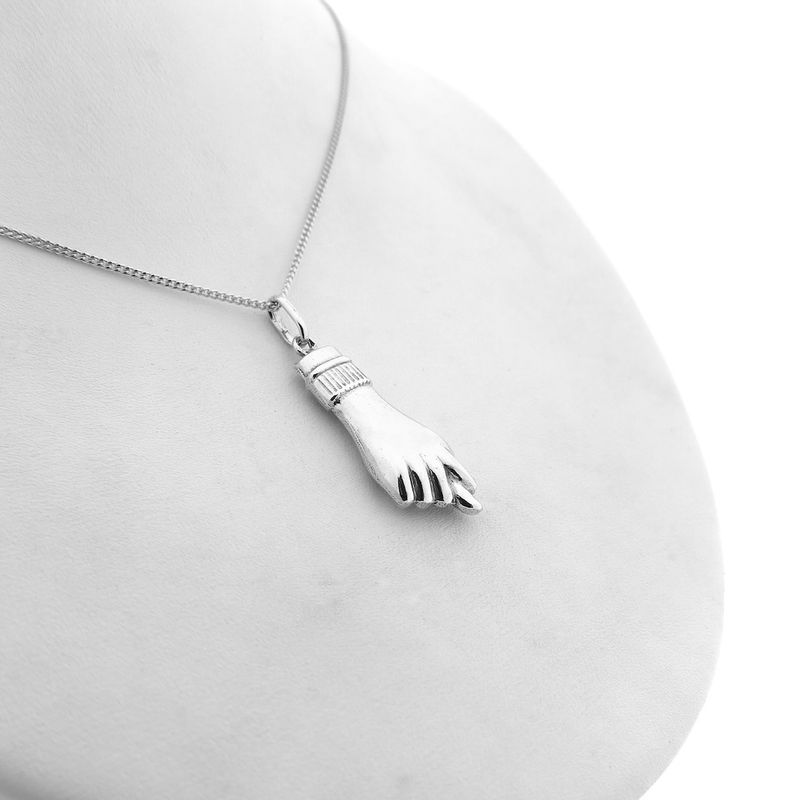 Image 10 of Silver pendant of a Figa fist