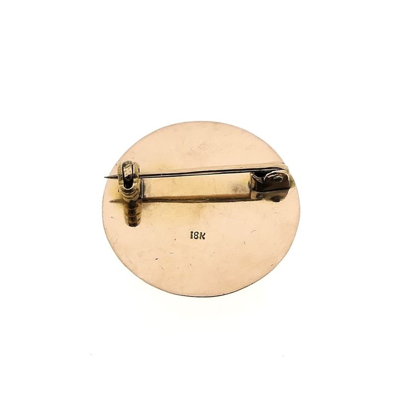 Image 3 of Two-tone brooch of musicians