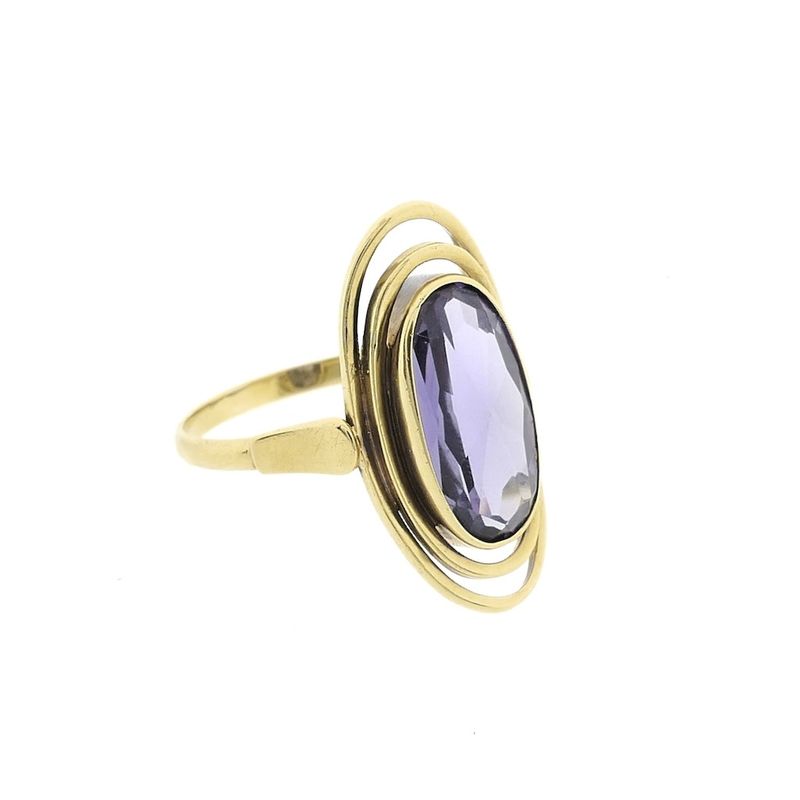 Image 3 of Gold ring with amethyst | Vintage