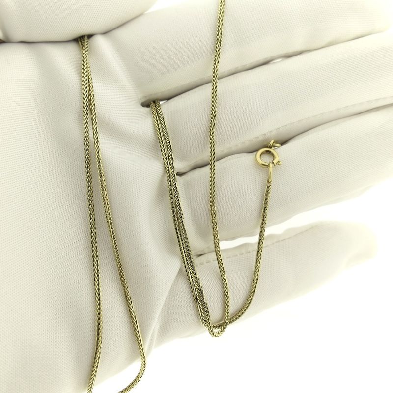 Image 7 of Gold foxtail link chain | 65 cm