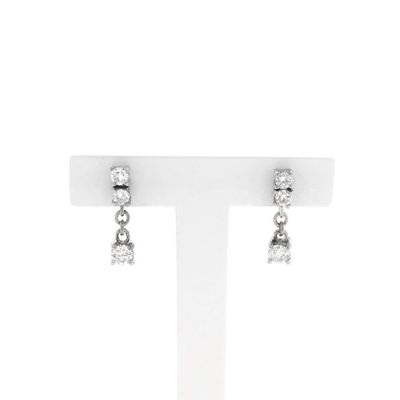 9 carat stud earrings with diamonds 0.94 ct. Image 1 of 9 carat stud earrings with diamonds 0.94 ct.