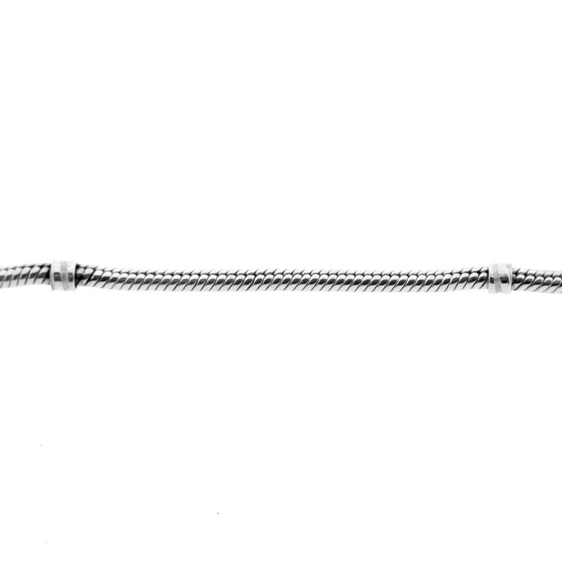 Image 5 of Pandora bracelet; Silver; Snake Chain | 19 cm