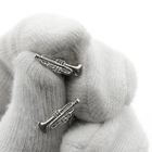 Image 8 of Silver trumpet stud earrings