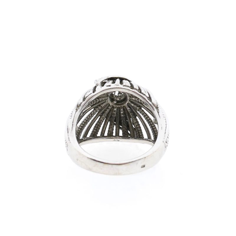 Afbeelding 6 van Witgouden statementring met diamanten; 0,17 ct.