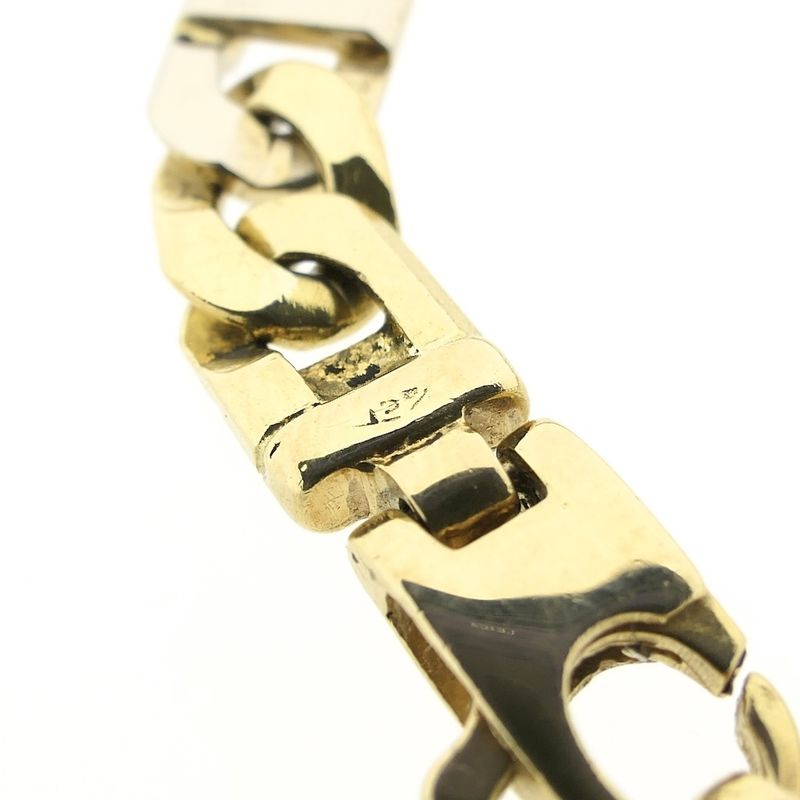 Image 5 of Two-tone gold navy link bracelet