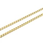 Image 6 of Two-tone gold necklace with fixed pendant and diamond; 0.06 ct.