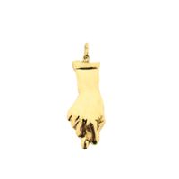 Gold pendant; Figa fist