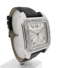 Image 3 of Cartier Santos 100 XL Chronograph 2740; Automatic watch with diamonds