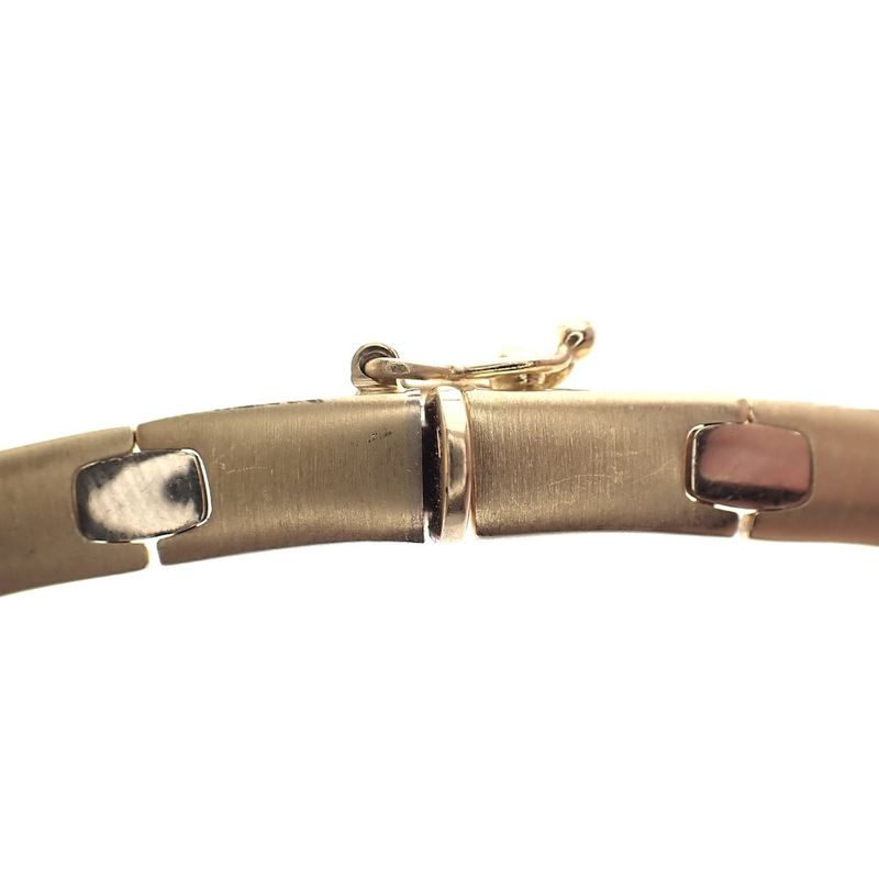 Image 3 of Two-tone gold matte fantasy link necklace