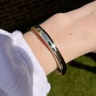 Image 11 of Gold smooth slave bracelet | Ø 61.5 mm