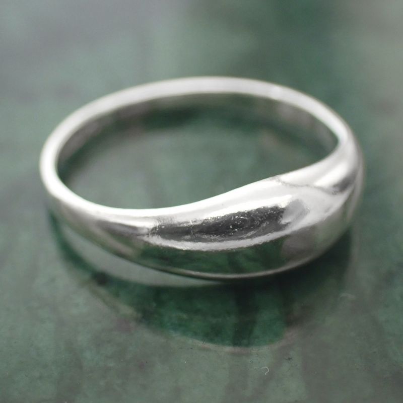 Image 3 of Silver children's ring with a domed design