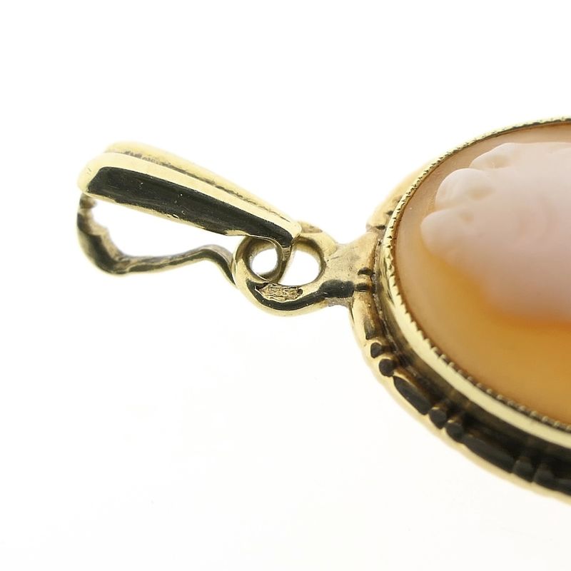 Image 5 of Gold pendant with cameo | Vintage/antique