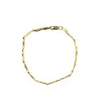 Image 6 of Gold link bracelet with zirconia | 17.5 cm