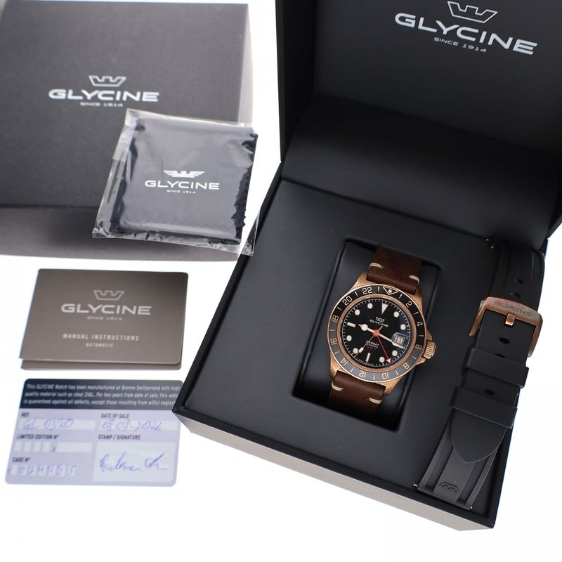 Image 15 of Glycine Combat GMT; Bronze; Automatic men's watch