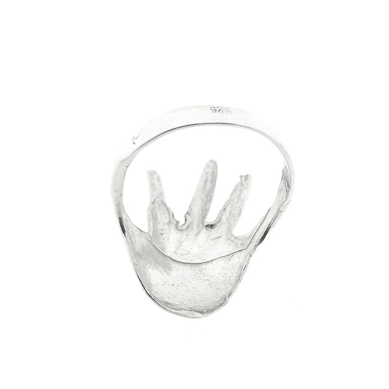 Image 3 of Silver ring of a hand