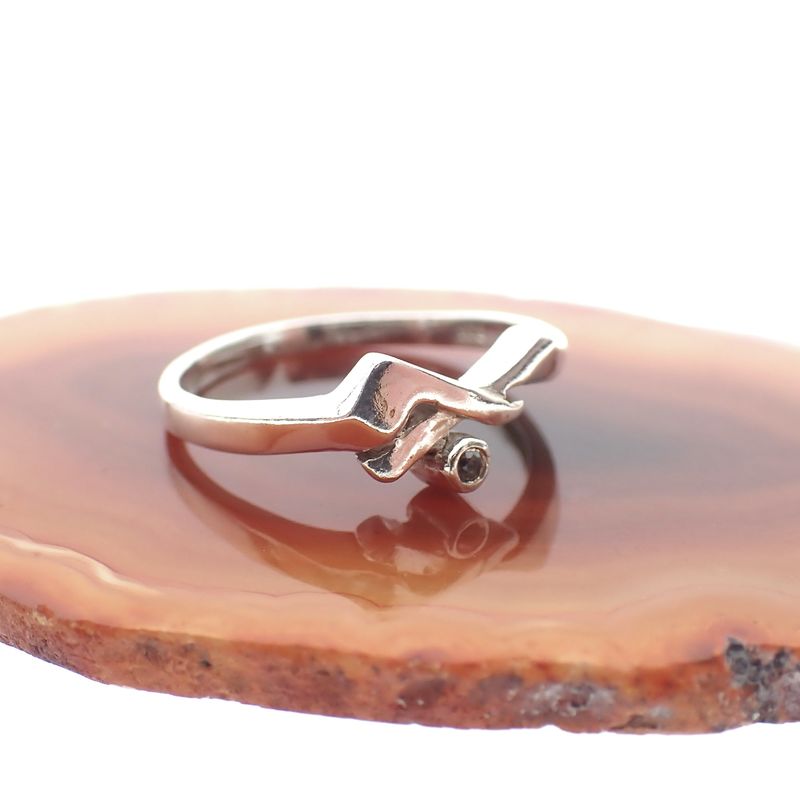 Image 8 of Silver ring with fantasy design