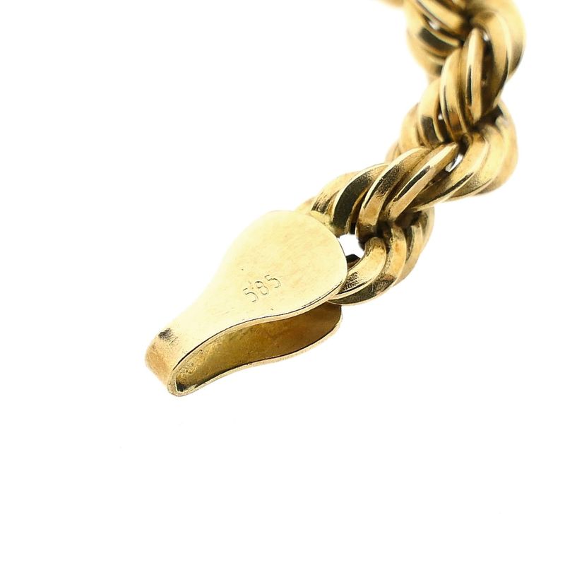 Image 3 of Twisted Gold Chain Necklace | 46 cm