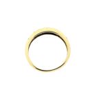 Image 5 of Gold ring with sapphire and diamond; 0.12 ct.