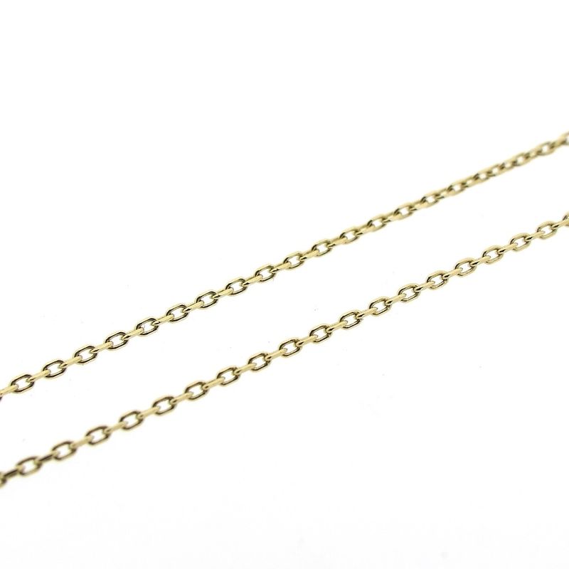 Image 4 of Gold thin anchor link chain with hearts | 45 cm