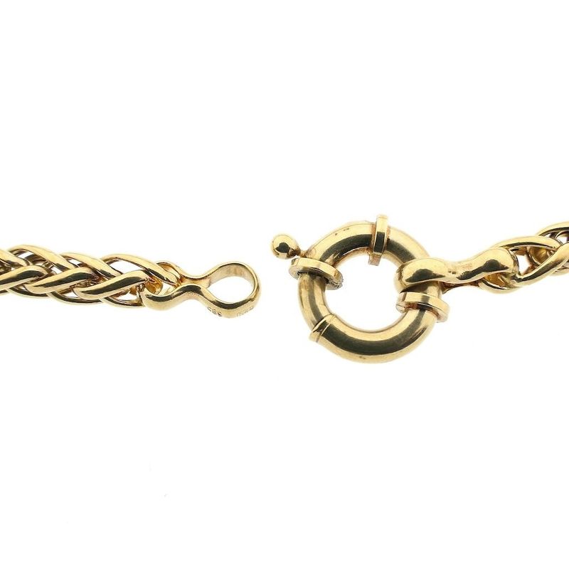 Image 3 of Gold foxtail link necklace
