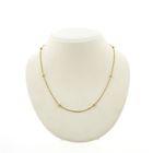 Image 1 of 18K Gold Venetian Link Bead Chain | 42.5 cm