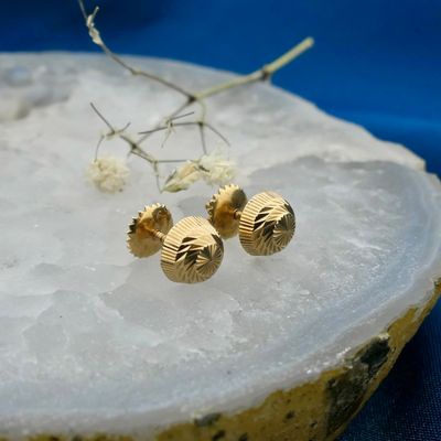 Image 2 of Vintage gold stud earrings