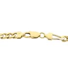 Image 4 of Two-tone solid gold Figaro link chain