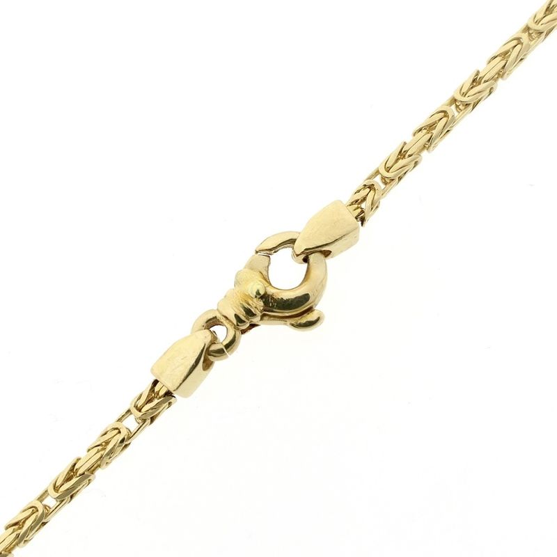 Image 7 of Gold thin square king chain | 57.5 cm