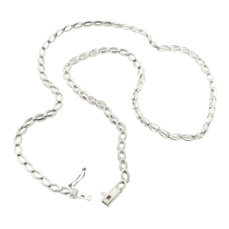 Image 8 of Silver fantasy link chain | 43 cm
