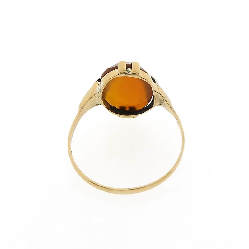 Image 6 of Gold ring with carnelian | Vintage